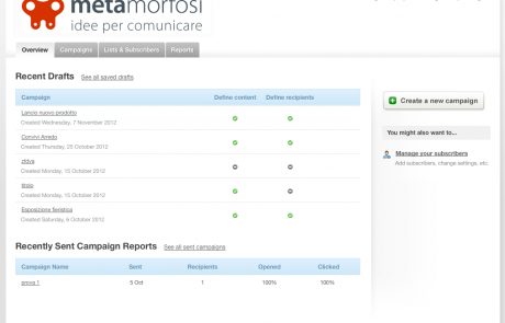 piattaforma per campagne newsletter e mail marketing