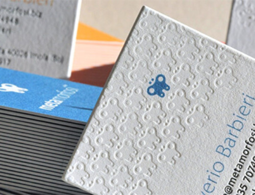 Biglietti da visita in letterpress